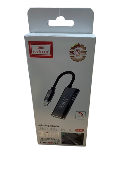 LIGHTNING 2 IN 1- LIGHTNING AUDIO CONVERTER FOR IPHONE