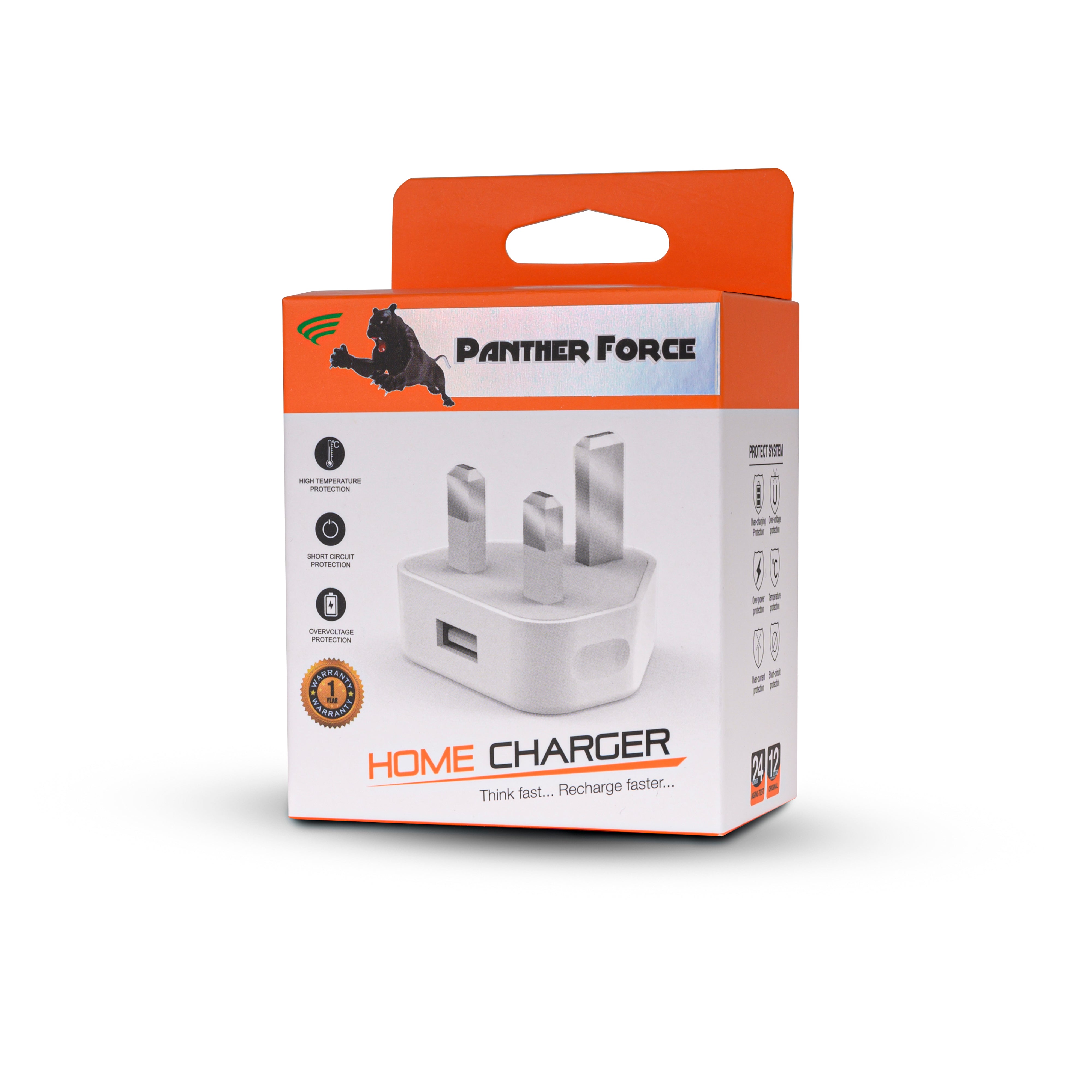1AMP HOME CHARGER PLUG FOR ALL USB  PHONES