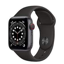 APPLE Watch Series 6 - Space Grey Aluminium with Black Sports Band, 40 mm