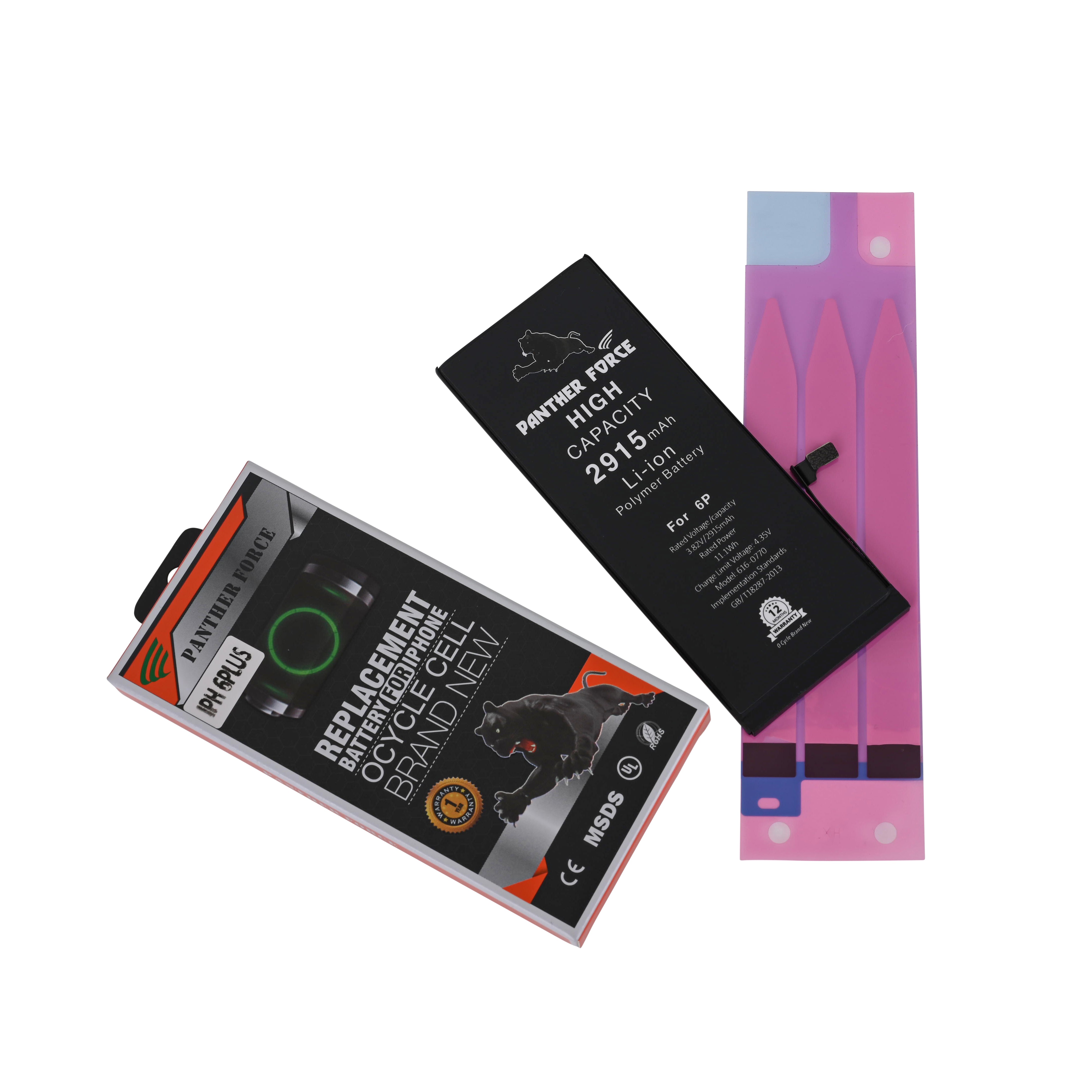 GENUINE PANTHER FORCE® REPLACEMENT BATTERY FOR APPLE iPHONE 6 Plus– 2915 mAh