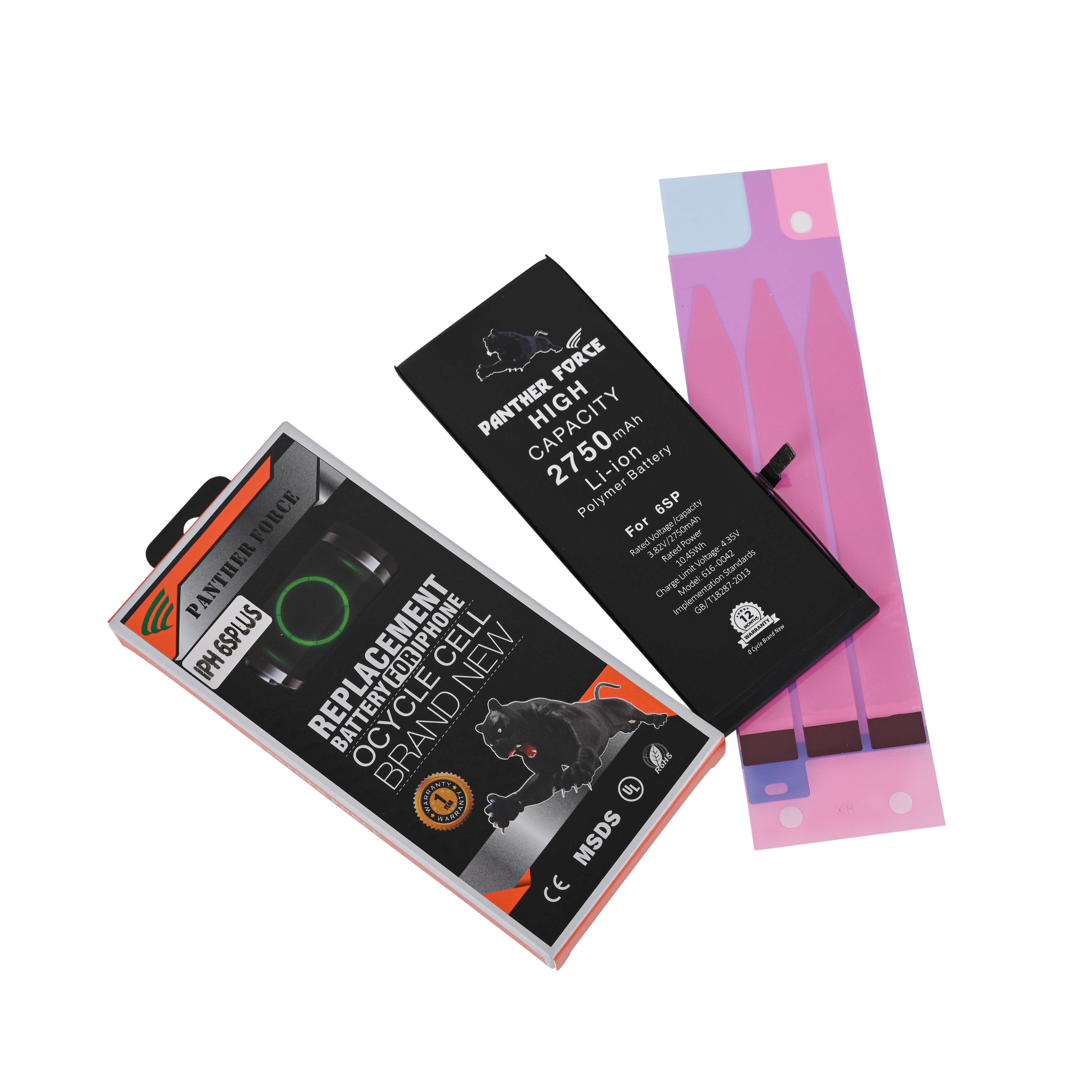 GENUINE PANTHER FORCE® REPLACEMENT BATTERY FOR APPLE iPHONE 6S Plus– 2750 mAh