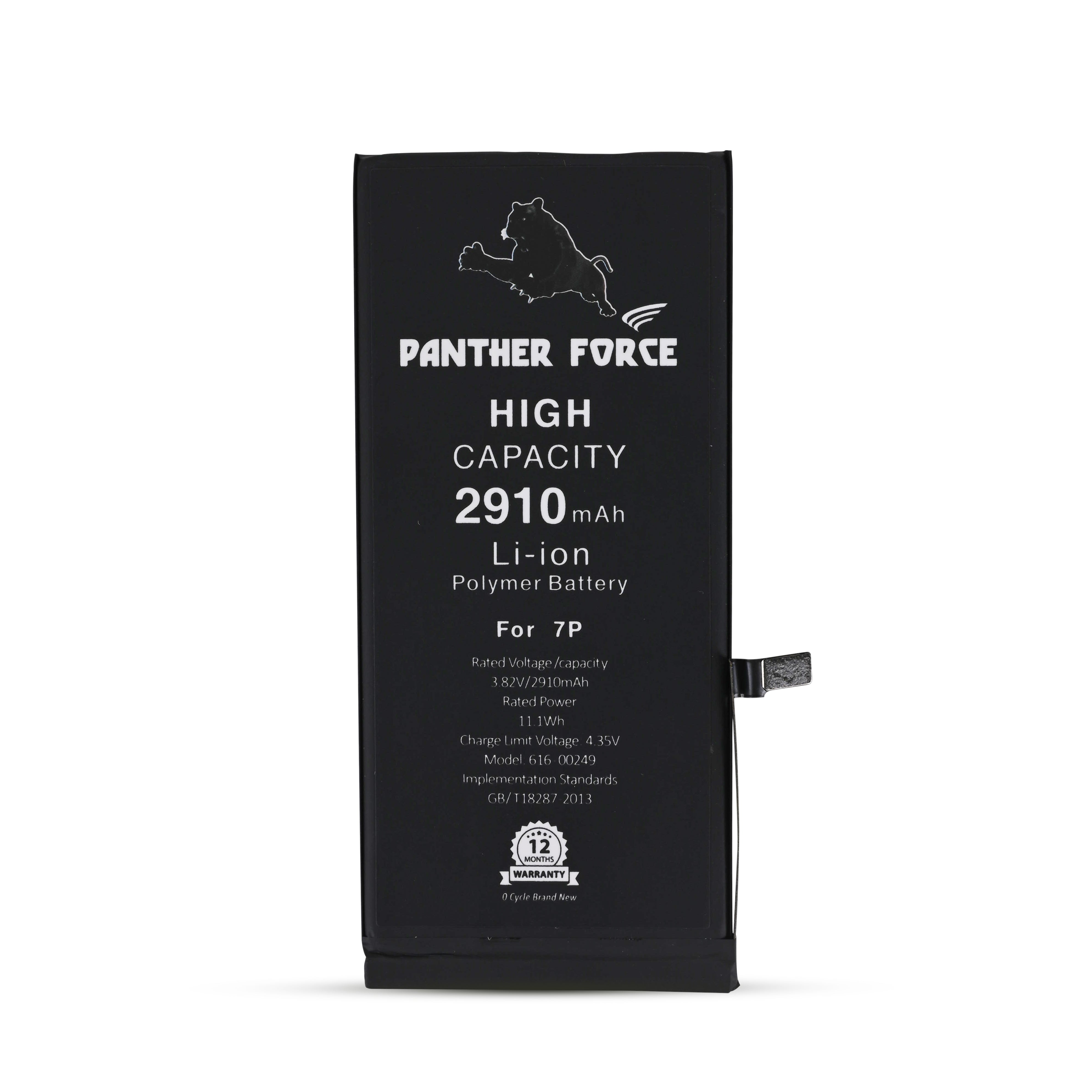 GENUINE PANTHER FORCE® REPLACEMENT BATTERY FOR APPLE iPHONE 7Plus– 2910 mAh