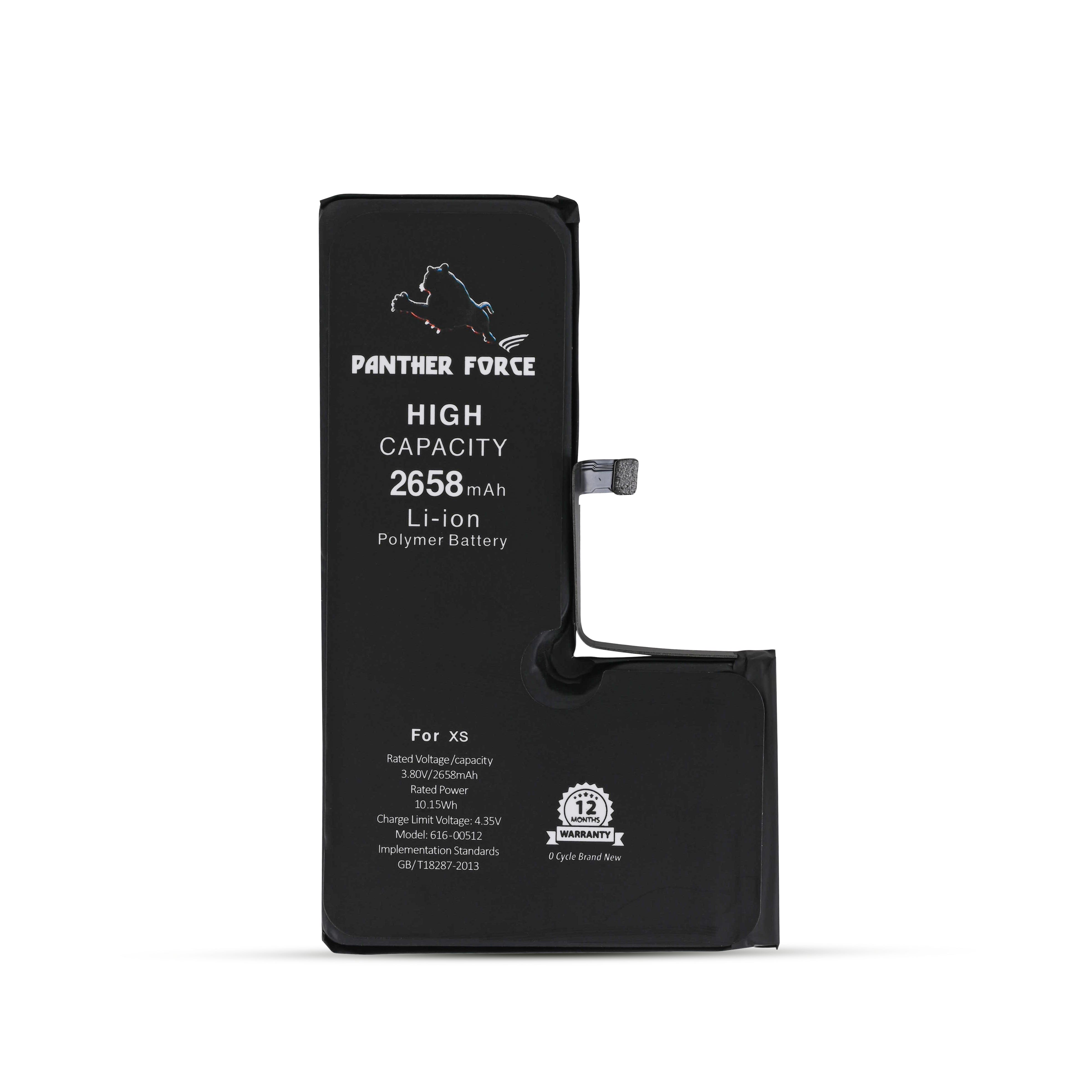 GENUINE PANTHER FORCE® REPLACEMENT BATTERY FOR APPLE iPHONE XS– 2658 mAh
