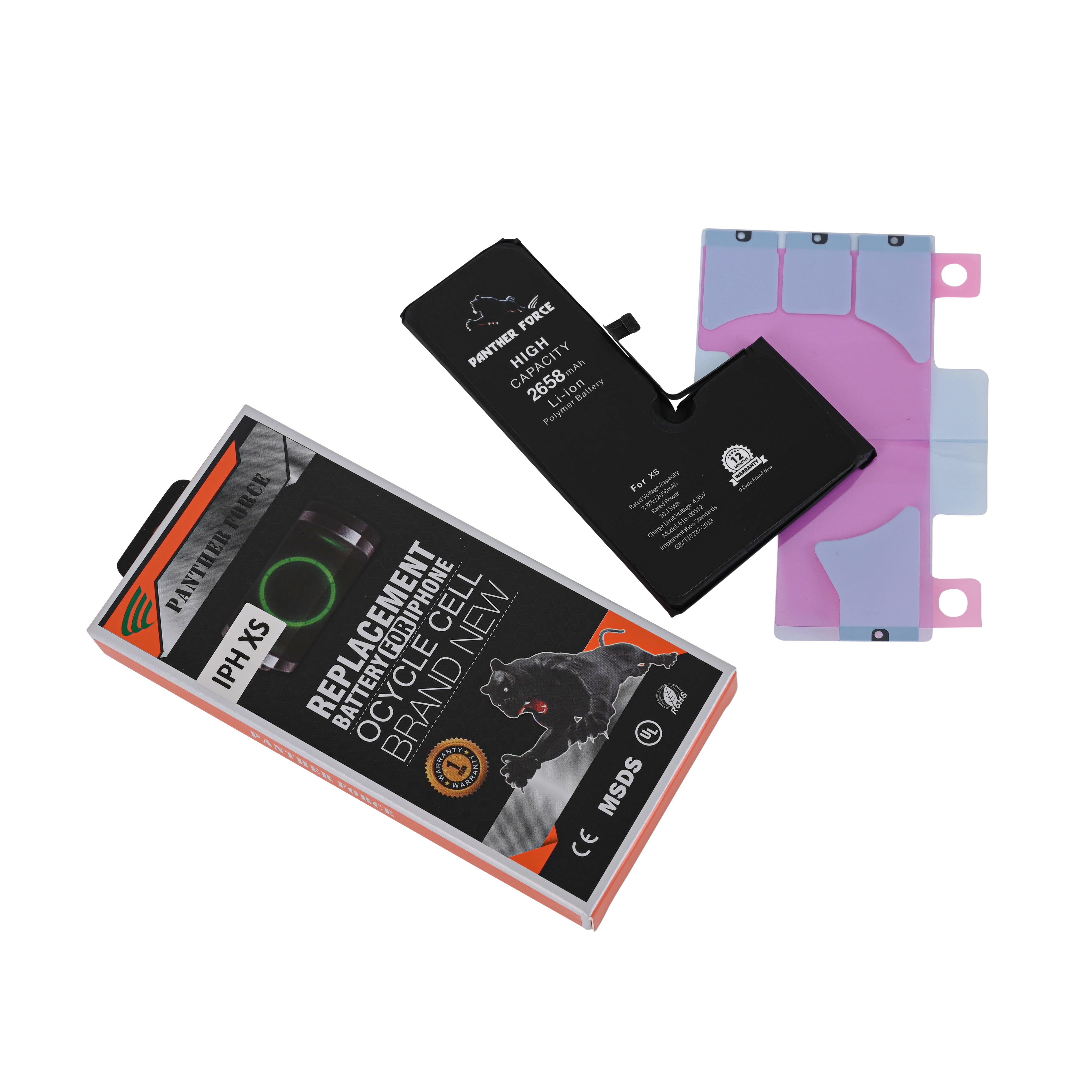 GENUINE PANTHER FORCE® REPLACEMENT BATTERY FOR APPLE iPHONE XS– 2658 mAh