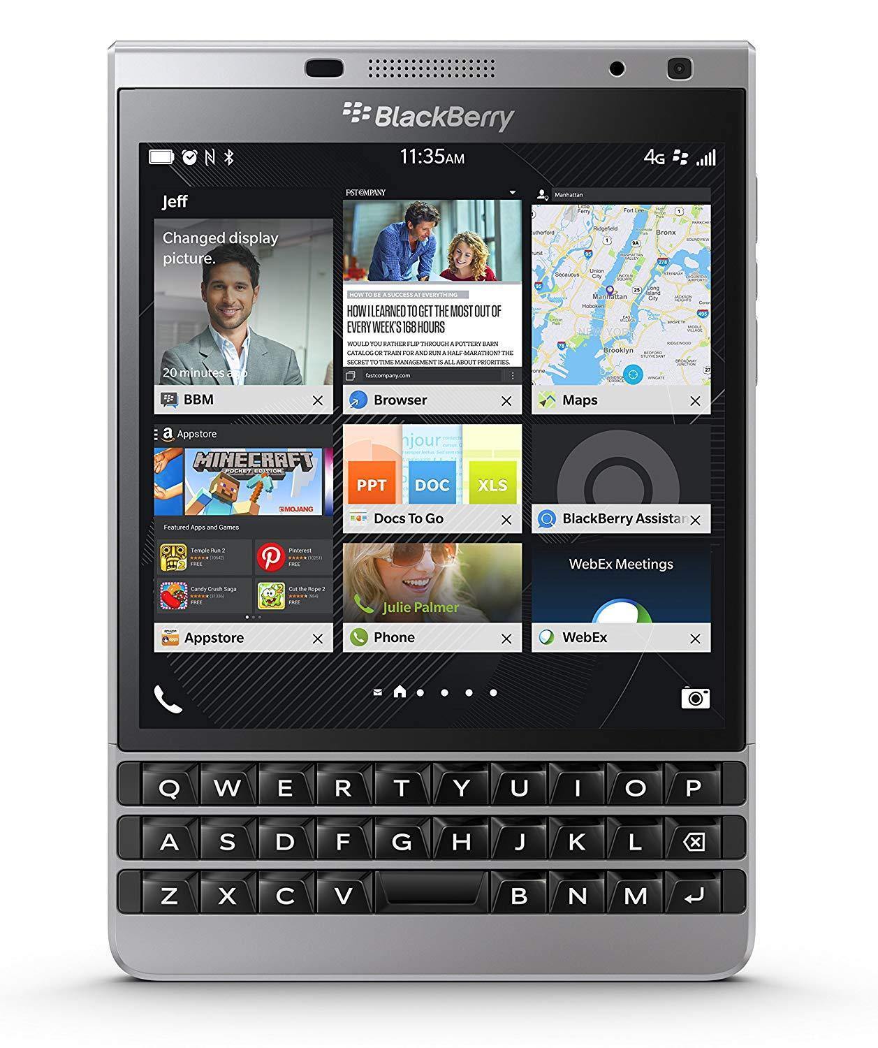 Blackberry Passport 4G 32GB 13MP 3GB RAM Smartphone - Unlocked - SILVER EDITION - We Sell mobile Phones