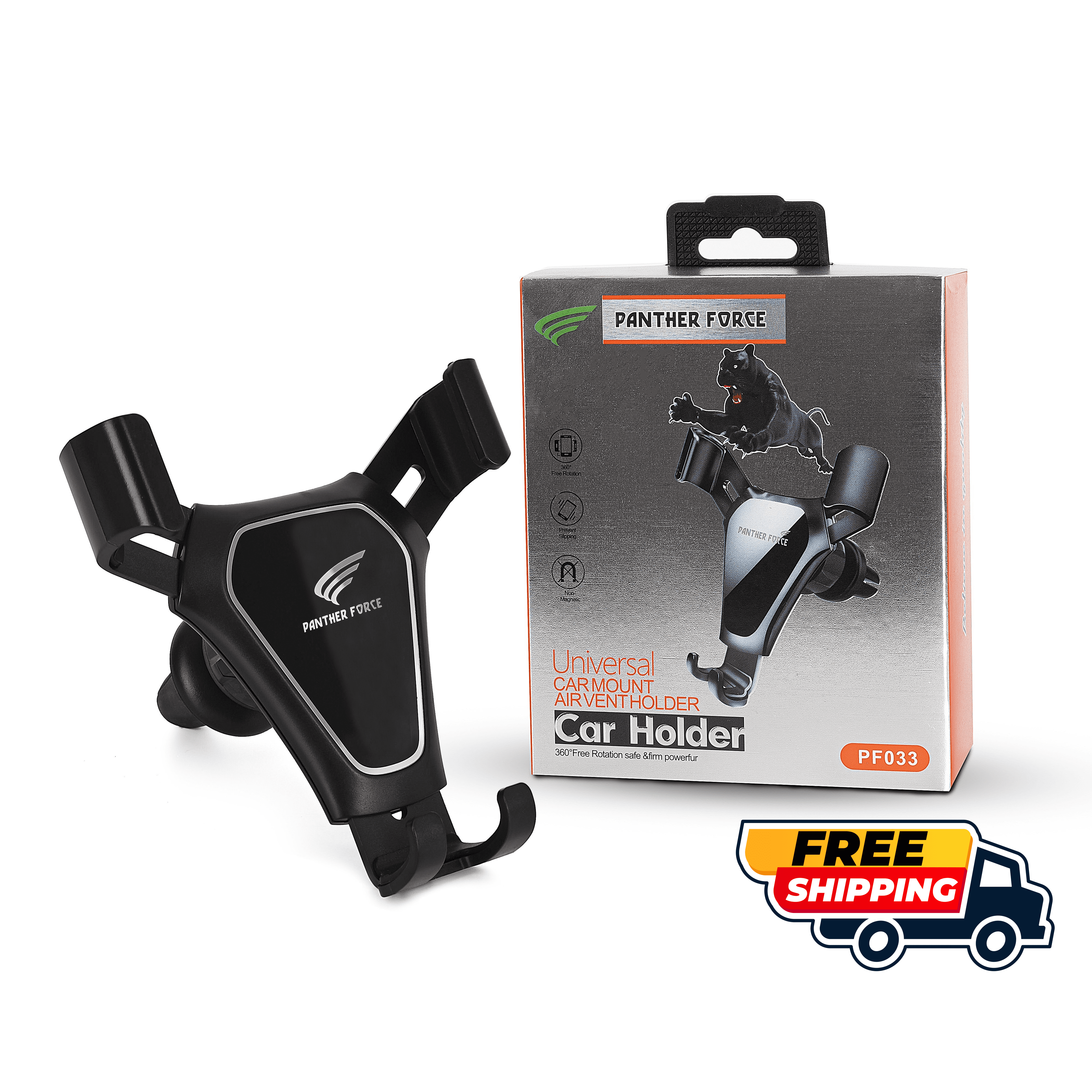 CLIP TO AIR VENT GRAVITY PHONE HOLDER