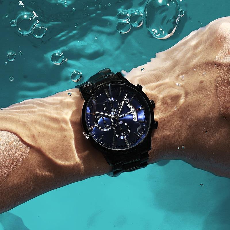 Men's Watch Luxury Brand BELUSHI High-end Man Business Casual Watches Mens Waterproof Sports Quartz Wristwatch relogio masculino - We Sell mobile Phones
